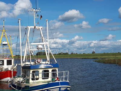 der kleine Hafen in Neufeld