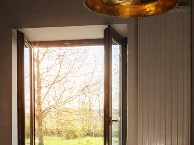 Wohnküche mit Abendsonne