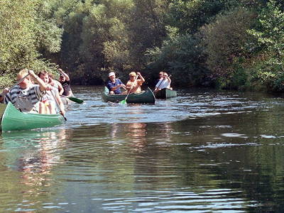 Kanufahrt auf der Werra