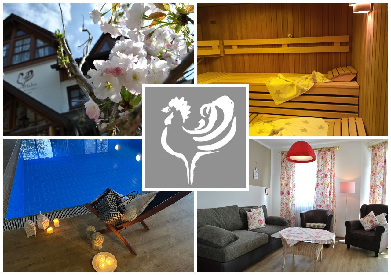Goldener Hahn - Hyggeliges Aparthotel mit Frühstücksbuffet, Pool & Sauna