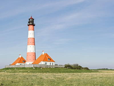 Der Westerhever Leuchtturm - das Wahrzeichen von Eiderstedt