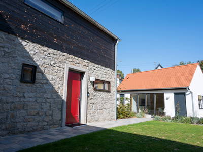 Blick zum Gemeinschaftshaus