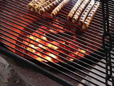 grillen in der Grillhütte