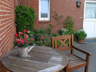 Ruhe geniessen auf dem Hinterhof