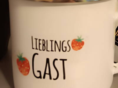 Für unseren Lieblingssgast gibt es sogar ein extra Trinktöpfchen, wie man bei uns sagt