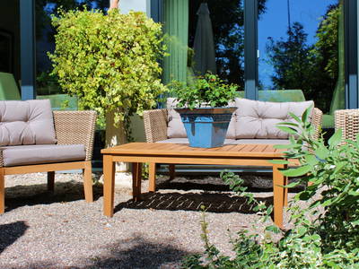 Die Sonne in unserem Garten genießen