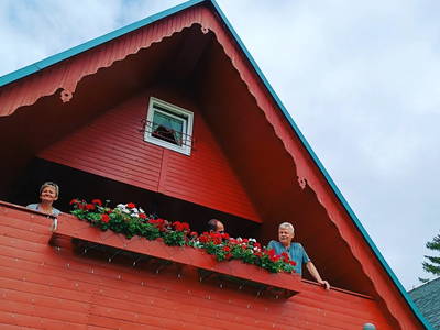 Schwedenrote Finnhütte