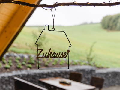 Blick auf Terrasse Haus I