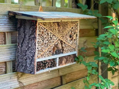 Insektenhotel im Garten