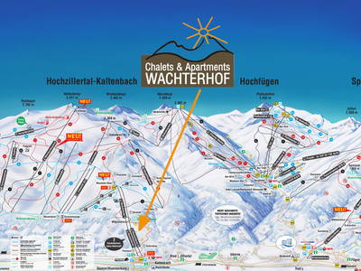 Lage Wachterhof Pistenpanorama