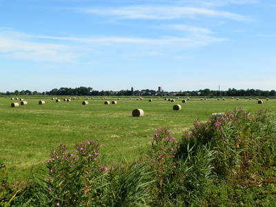 Heu und Stroh, soweit das Auge reicht