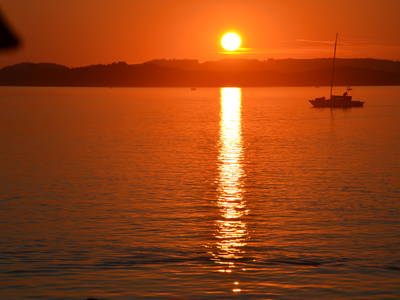 Sonnenuntergang am Chiemsee
