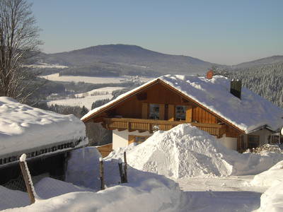 Ferienhaus im Winter