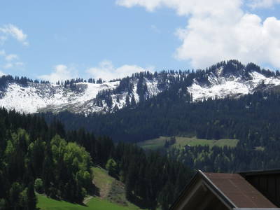 Blick vom Balkon nach Südwesten Ferienwohnung Sonnenschein