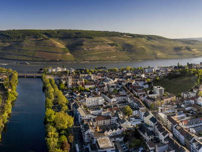 In Bingen fließt die Nahe in den Rhein; Bildquelle Stadt Bingen, Foto Torsten Siltz