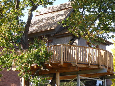 Vollansicht-Ferienhaus-Baumhaus-Wesertal-Weserbergland