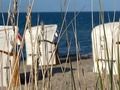 Die Strandhütten am Meer