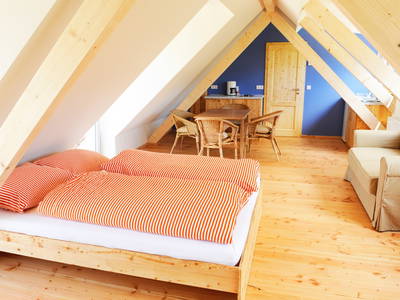 Die Appartements bieten viel Raum und einen atemberaubenden Sonnenuntergang