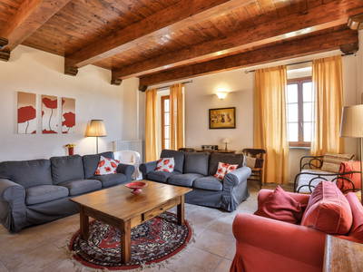 Wohnzimmer des Appartement Barbera für 5-6 Personen