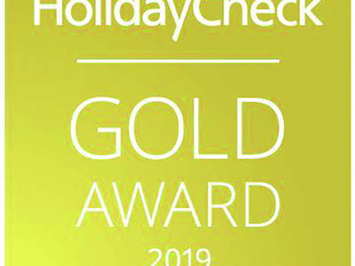 HolidayCheck Gold-Award 2019 Ferienhäuser Bauernhof Haltermann Fehmarn