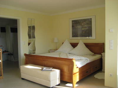 Schlafbereich Doppelbett Ferienappartement