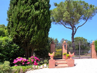 Der Blick auf die sehr ruhige Straße