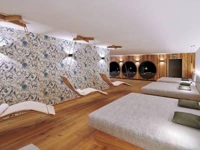 Ruheraum im Saunabereich