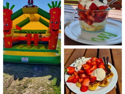 Hofcafe und Hüpfburg