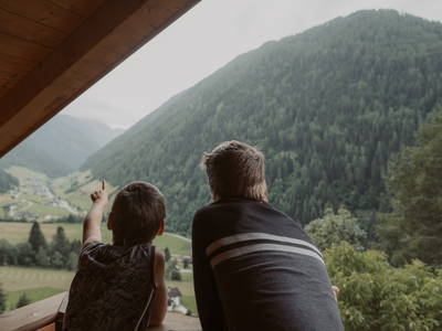 hubs, am Jaufenpass strahlt die Abendsonne