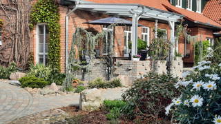 Hof Cordes - Überdachte Terrasse Ferienwohnung Taubenschlag