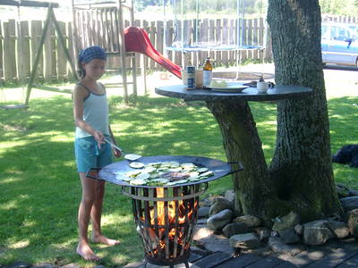 Köstlichkeiten auf dem Feuer-Wok