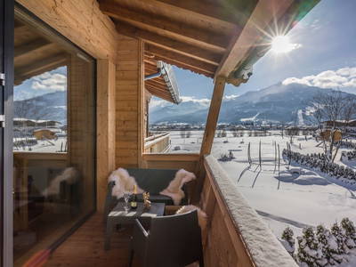 Balkon Apartment Family de Luxe mit Aussicht auf den Kitzbühler Horn