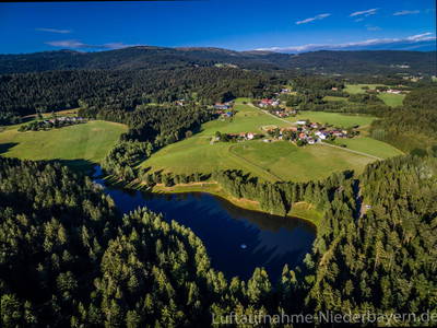 Der Stausee Riedelsbach ist im Sommer ein wunderschöner Badesee