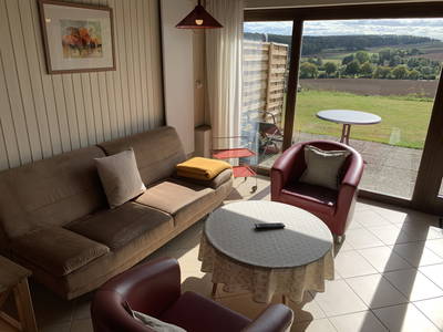 Wohnzimmer mit Aussicht Ferienwohnung Nr.6