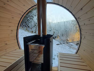 Fass Sauna Hilser Holz Chalets