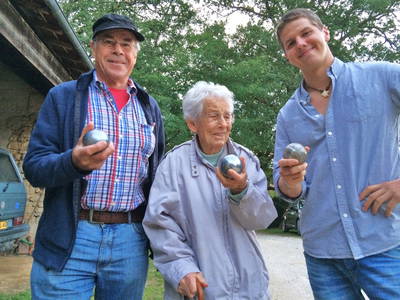 und für ein Boule-Spiel gibt es immer mal eine Gelegenheit