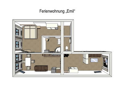 Scheinerhaus - Ferienwohnung "Emil"