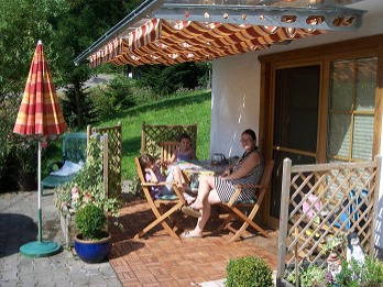 Freisitz vor der Wohnung