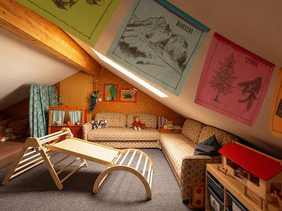 Spielzimmer - Ferienhof Sinz - Bild: Julie Baaske www.whiite.space