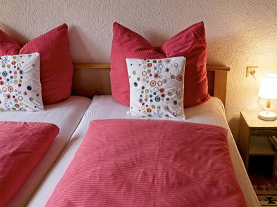 Gemütliches Schlafzimmer in der Ferienwohnung in Parterre