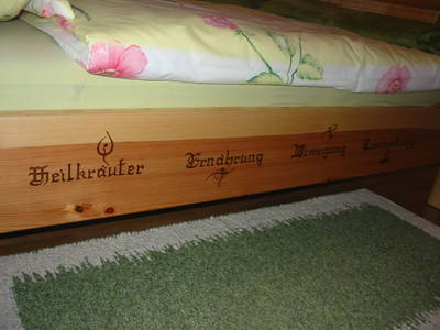 Ferienwohnung Brennessel - Schlafzimmer nach Kneipp