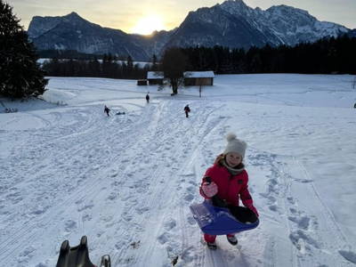 Wintersonnenuntergang