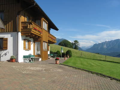 Das Gästehaus des Kochhofs in Piding.