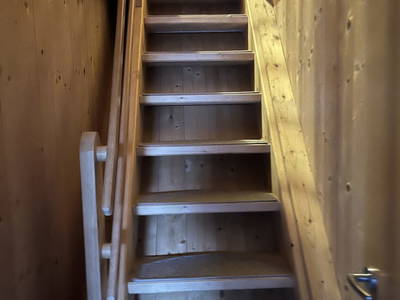 Treppe zum Dachspitzzimmer 