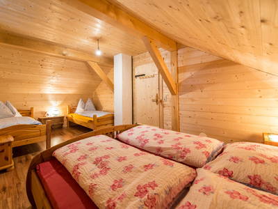 4-Bett-Zimmer (Doppelbett und 2 Einzelbetten)