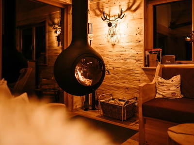 Kugel Kamin Hilser Holz Chalet