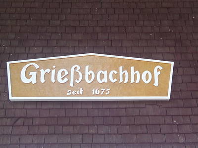 Hofschild am Griesbachhof