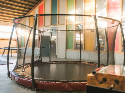 Trampolin im Indoorspielplatz Köhne