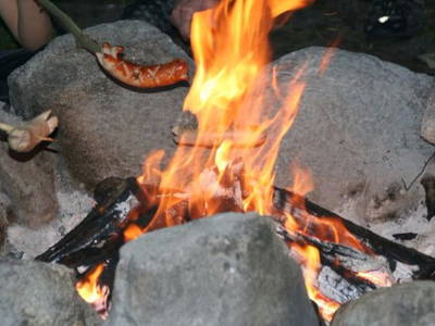 Eine Aufnahme unserer beliebten Lagerfeuer!