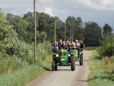 Aufregende Treckerfahrt